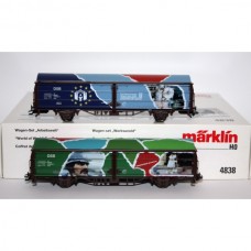 Marklin 4838 Set of cargo cars of the Danish State Railways DSB AL302